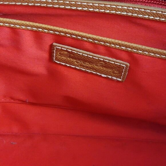 Dooney & Bourke Davis Tassel Saffiano Zip Shopper Tote Pebble Tan Leather Purse - Picture 16 of 16